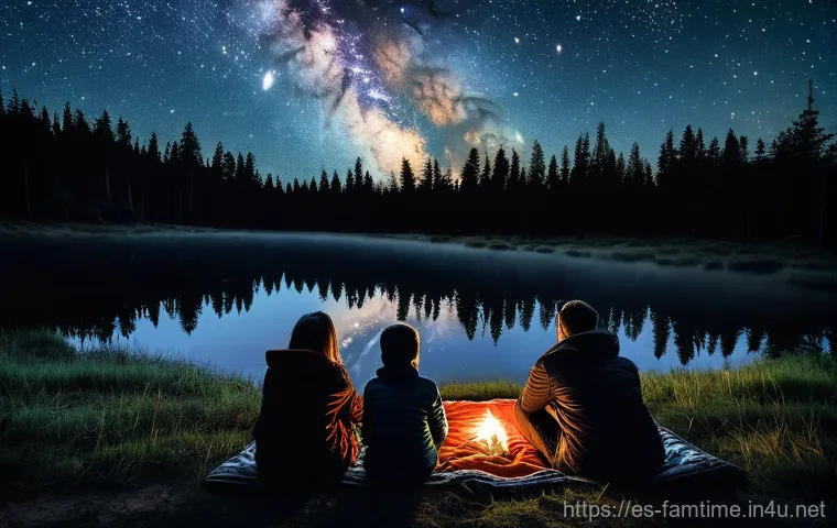 가족과 함께하는 숲 체험 프로그램 - **Teamwork and Adventure in the Woods**
    A group of energetic children, aged between 8 and 12, ar...